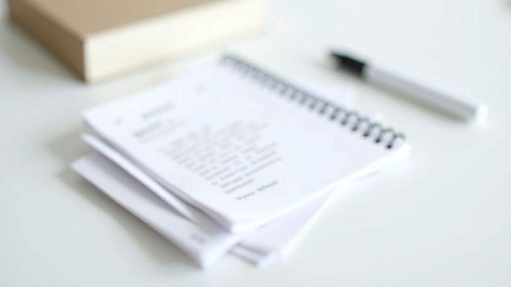 Verschiedene Quittungen und Belege organisiert in einem Ordner neben einem Notizbuch
