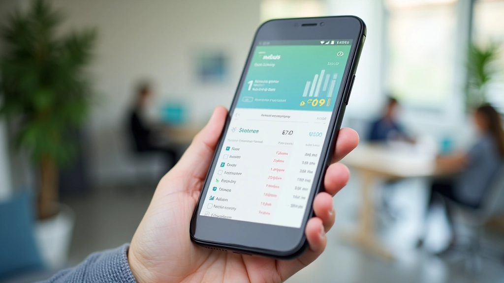 YNAB-App auf Smartphone zeigt Budget-Übersicht mit Kategorien und Restbudget-Anzeige in moderner Benutzeroberfläche